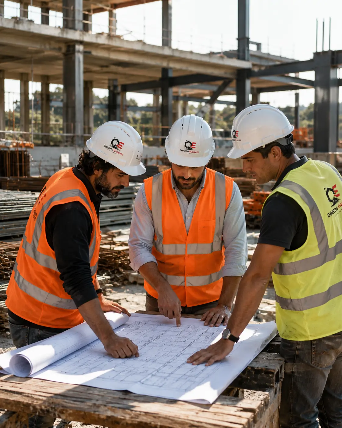 Equipo Obrero Euskadi en obra
