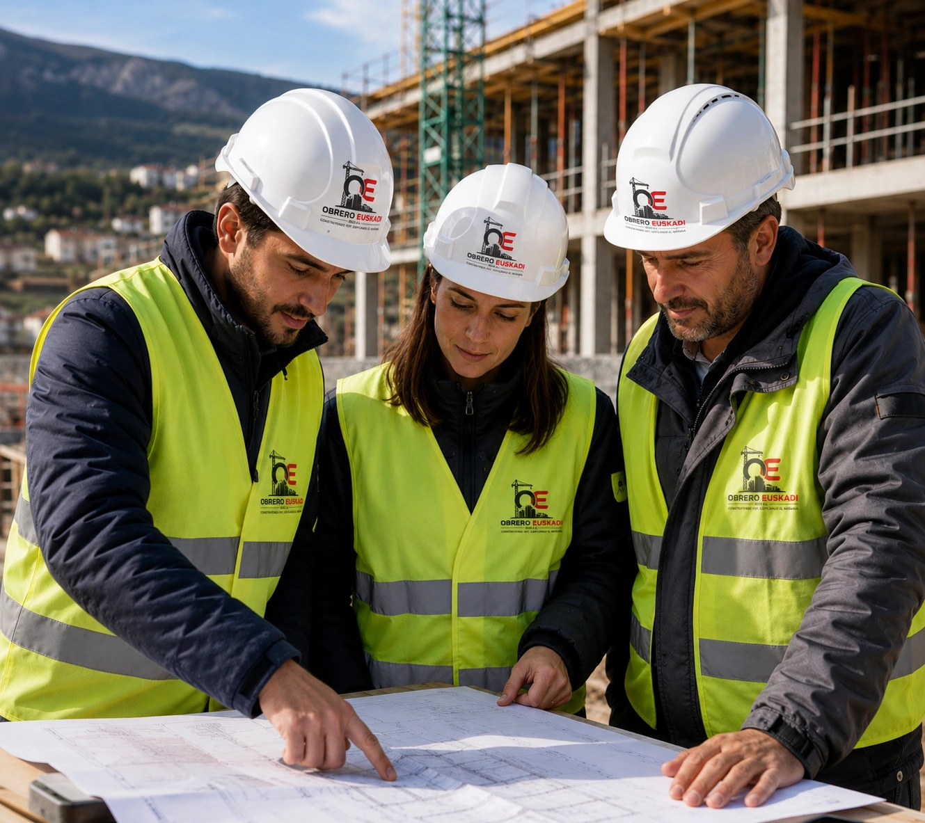 Equipo en obra